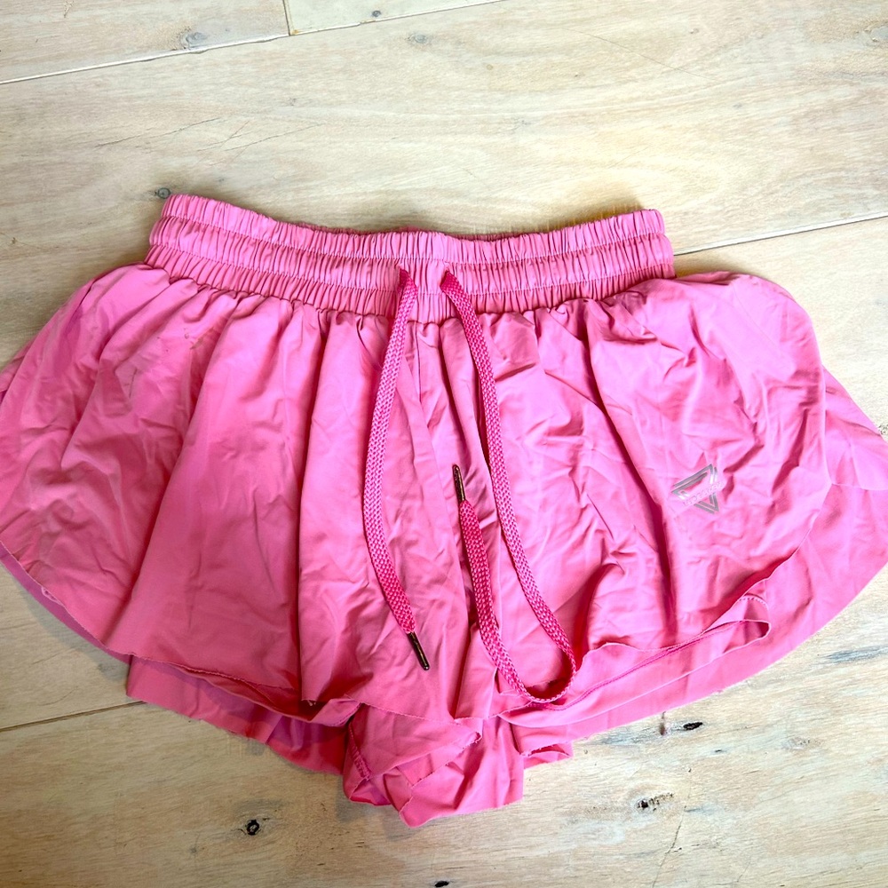 Pink Flowy Athletic shorts